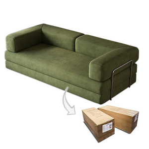 Sofá Cama Plegable Comprimido, Esponja de Compresión al Vacío, Tapizado en Pana, Diseño Moderno, Uso en Apartamentos y Hoteles, Ecológico - Product Image 3