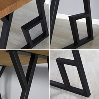 Pieds de table en métal, pieds de table pour bureau, cadre de table en acier