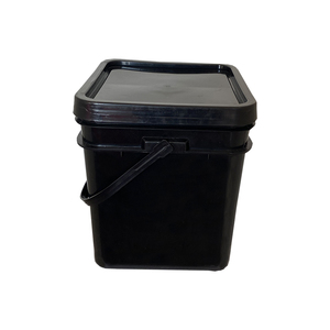Wholesale Black <strong>Plastic</strong> <strong>Drums</strong> 20l Large Pail <strong>Plastic</strong> Bucket with Handle and Lid for Sale - Product Image 2