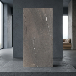 Velencia Moka Carving Glazed Porcelain Tiles Rustic Stone Look Matte Finish 24x48inch Floor Wall Tile - Product Image 3