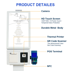Kiosco de Impresión Autoservicio con Pantalla Táctil de 27 Pulgadas, Pago por Código QR, Cámara de 48MP, Independiente/Montaje en Pared, Kiosco de Pago en Línea - Product Image 3