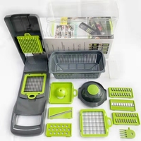 Keuken 14in 1 Fruit Groente Gereedschap Handleiding Mandoline Slicer Ui Snijder Aardappel Veggie Chopper Groentesnijder