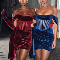 Robe de soirée haut de gamme la plus vendue, élégante et décontractée pour femme, jupe courte rayée, sexy, taille mi-haute, bustier, pour fêtes