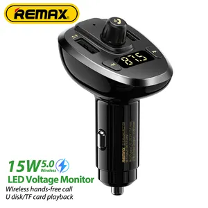 Remax RCC109 controllo MP3 multifunzione di fascia alta chiamata risposta composizione display digitale tazza caricatore per auto Bluetooth