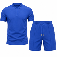 Ensemble décontracté homme été 2026 tendance avec short à cordon et t-shirt uni personnalisable avec LOGO pour le fitness