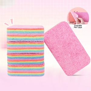 多層ティアラブルレインボークロス多機能クリーニングクロスカスタマイズされたサイズは、コースターまたはフットパッドとして使用できます - Product Image 1