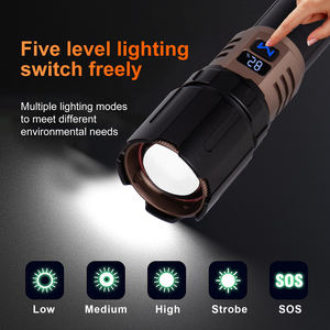 WOSEN-Lampe torche super lumineuse à LED, 5050 m, blanche, longue portée, rechargeable, zoom, lampe de poche, 1000m - Product Image 5