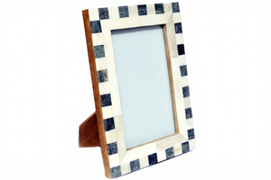 AZ ENTERPRISES AZE-BF034 Eco-Friendly Customized Print Bone Inlay & Resin Handmade Luxury Designer <b>White</b> Photo <b>Frame</b> Home Decor - Product Image 3