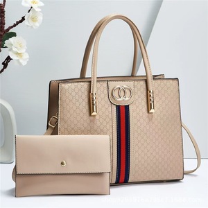 Nuova Borsa Tote <span class=keywords><strong>di</strong></span> Lusso 2-in-1 per Donna, Grande Capacità, Casual, in PU con Chiusura a Cerniera e Fodera in Poliestere - Product Image 2