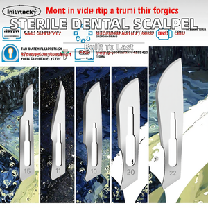 Hojas de bisturí dentales de acero al carbono de alta calidad, certificadas CE, estériles, instrumentos quirúrgicos para uso médico - Product Image 2