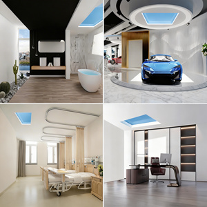 Lampada <span class=keywords><strong>da</strong></span> <span class=keywords><strong>Soffitto</strong></span> SkyLight Blu 50W, Simulazione della Luce Solare per il Rito Biologico, Illuminazione Artificiale per Soggiorno, Ufficio - Product Image 5