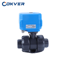 Vanne à boisseau sphérique automatique COKVER 1/2 pouce 24 VDC PVC UPVC Mini électrique haute température