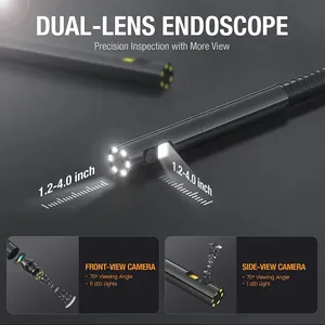 <span class=keywords><strong>Endoscope</strong></span> <span class=keywords><strong>Teslong</strong></span> NTS500 à double objectif 5,5 mm 1080P, caméra d'inspection IP67, boroscope pour la vérification du moteur de voiture, la réparation des canalisations et des égouts - Product Image 4