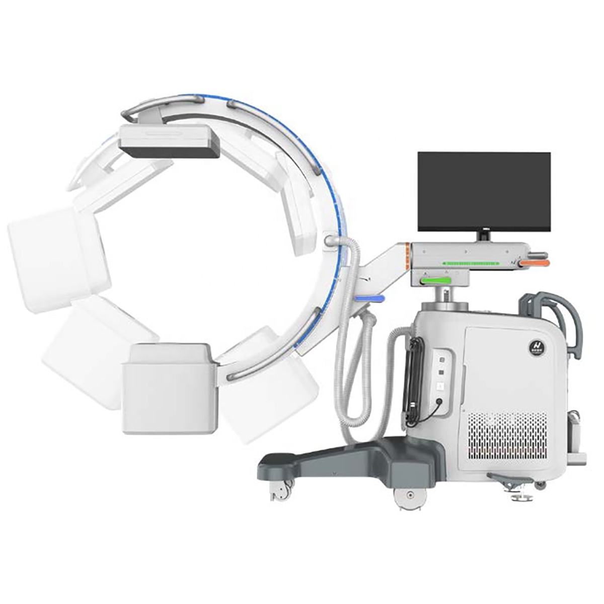 New Arrival Digital C Arm with Flat Panel/ 5kW Xray Machine Veterinary  Fluoroscopy C Arm Machine