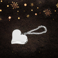 Porte-clés photo numérique de Noël en plastique, forme irrégulière, résistant, portable pour sangle de téléphone et clip de sac à dos