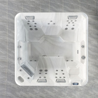 Bain à remous extérieur de luxe 5 places avec jets et haut-parleurs, en acrylique, pour villa - 60302, utilisant des composants importés d'Amérique