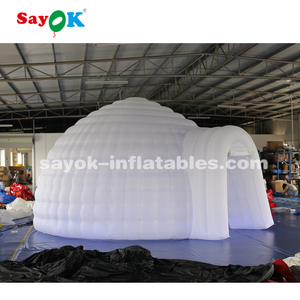 Gigante al aire libre portátil blanco burbuja LED media cúpula iglú publicidad inflables con iluminación LED fiesta aire tiendas exposiciones - Product Image 3