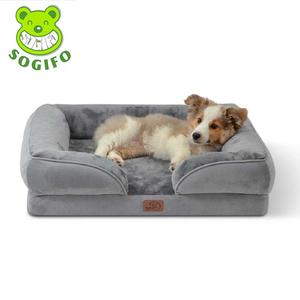 2022 Hot Selling Crate Waterproof Memory Foam Orthopedic Luxury Egg Removable Washable Cover Dog Bed For Pet