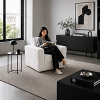 Ensemble de canapés modulaires à compression sous vide - entièrement démontable, tissu et rembourrage en éponge, design moderne, meubles de salon écologiques