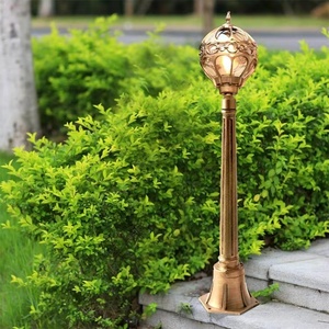 Aluminum Outdoor Lawn <b>Light</b> <b>LED</b> 2700K Warm White IP65 Water-Resistant Glass Shade Garden Lamp Post Solar Powered <b>Motion</b> <b>Sensor</b> - Product Image 4