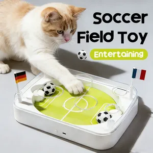 Jouet interactif pour chat : ballon de football intelligent à capteur, roule automatiquement, puzzle pour chaton - Product Image 1