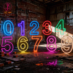 Lettere e Numeri LED Grandi da 2ft 3ft 4ft 0-9 A-Z, Insegna Luminosa RGB in Acrilico Personalizzabile per Feste - Product Image 6