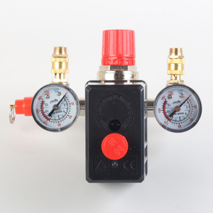 ชุดสวิตช์ควบคุมแรงดัน G1/4 90-120PSI วาล์วควบคุมเครื่องอัดอากาศ - Product Image 1
