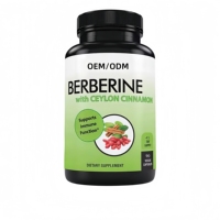 Complément Herbal OEM/ODM : Capsules de Berbérine Phytosome et Cannelle de Ceylan – Soutient la Fonction Immunitaire – Usage Adulte – 60 Capsules/Flacon