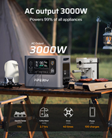 Système de stockage d'énergie solaire 3000W avec 2 MPPT, centrale électrique portable, générateur solaire sans fil