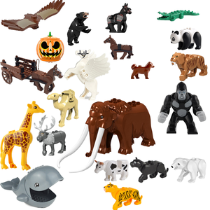 Vente en gros de blocs de construction en plastique ABS Boyuan, 40 pièces, petits éléments, puzzle, échelle 1:8, animaux, thème nature, modèle de jouet pour enfants de 14 ans - Product Image 1