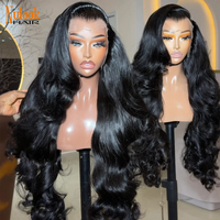 Pelucas de Cabello Humano Liso Natural Pre-Arrancado con Línea de Cabello de Bebé, Frontal de Encaje HD 13x6, Pelucas Frontales de Encaje 13x4 Sin Pegamento