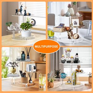 Fabrika Toptan Satışı 4 Katlı Şeffaf Akrilik Tatlı Sunum Standı, Kek Süsleme Malzemeleri, Çevre Dostu, Babalar Günü, Paskalya - Product Image 3