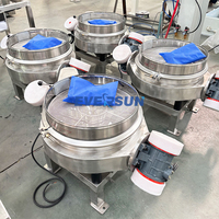 Tamiseur vibrant à décharge directe à un seul étage, machine de tamisage industrielle pour le tamisage de poudres chimiques