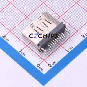 HDMI-GD-137PWB HDMI Connector SMD Connector ( Connector Type: HDMI-A )( Gender: Female )( Total Number of PINs: 19P ) - Product Image 2