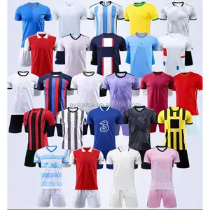 Nuevas camisetas de fútbol Impresión por sublimación Camisetas de fútbol Camiseta Uniforme Camiseta de fútbol para equipo y Club