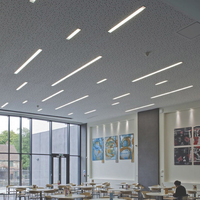 W90 * h35 perfil empotrado LED Luz lineal montaje empotrado Luz de techo led lineal para tienda minorista