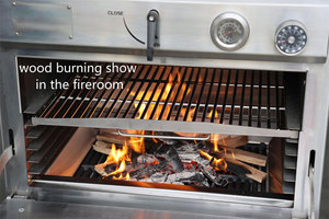 Horno Comercial Grande para <span class=keywords><strong>Leña</strong></span>, Parrilla para BBQ, Horno para Pizza, Horno para Hornear, para Asar Bistec, Chuletas de Cordero, Pizza, <span class=keywords><strong>Pollo</strong></span> Asado - Product Image 3