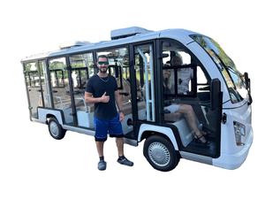 Voiture de golf électrique WELIFTRICH fermée pour 11-14 passagers, 72V 5KW, certifiée CE, vitesse 30 km/h, autonomie 80-100 km - Product Image 2