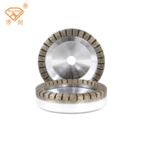 Roue diamantée segmentée en forme de coupelle 150*15*10 pour machine à rectifier les bords de double vitrage