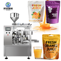 Remplisseur de sachets Standup sac rotatif horizontal préfabriqué emballage boissons raisin boisson jus Doypack remplissage scellage Machine