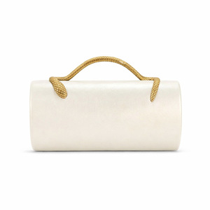 Sac de soirée trapèze en PU tendance 2026 pour femme, pochette en cuir noir en forme de baril, sac à main élégant pour soirée - Product Image 3