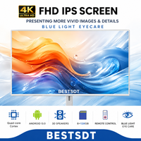 Écran interactif Android portable 27 pouces, écran tactile, téléviseur LCD avec batterie pour les magasins de détail et les expositions