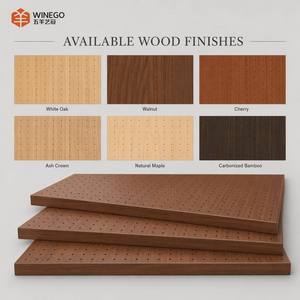 Panneaux acoustiques perforés Art Déco insonorisés WINEGO, placage mélaminé, <span class=keywords><strong>panneau</strong></span> acoustique mural <span class=keywords><strong>perforé</strong></span> pour plafond acoustique - Product Image 1