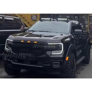 Parrilla Delantera LED para Coche, Parrilla de Carreras, Kit de Carrocería, Parrilla Delantera para Ford Ranger T9 2022+, Pieza Exterior - Product Image 4