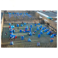Équipement d'obstacles gonflables pour paintball, matériau PVC 0,65 mm, soudage à air chaud, équipement de sport extérieur, jeu de tir au laser, bunker de jeu