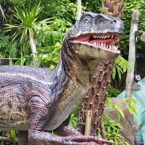Equipo de Diversión para Ferias, <span class=keywords><strong>Velociraptor</strong></span> Realista de Tamaño Natural, Dinosaurios Animatrónicos Automáticos para Parques - Product Image 1