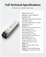 Módulo Óptico SFP Gigabit SGMII 1310NM 2KM LC FR FRSF1PLS3102-T Stock 155M