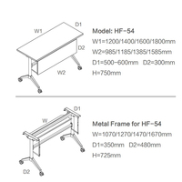 Table de réunion et de formation pliable en bois avec roulettes, bureau moderne pour salles de formation scolaires et conférences hôtelières
