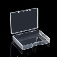 Boîtes plates rectangulaires en plastique transparent PP pour le stockage, l'emballage et la séparation de petites pièces, utilisation pour l'électronique grand public, boîte en plastique