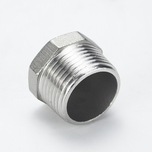 Bouchons de tuyaux en acier inoxydable Conan 304, filetage externe, capuchons hexagonaux, norme ASTM, finition 2B - Product Image 2